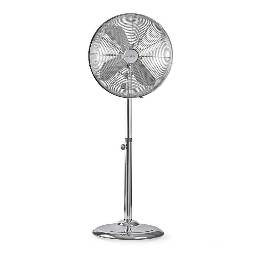Nedis FNST20ECR40 - Stojanový ventilátor 50W/230V pr. 40 cm chrom