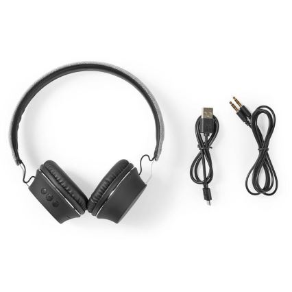 Stylová bezdrátová sluchátka v látkovém provedení