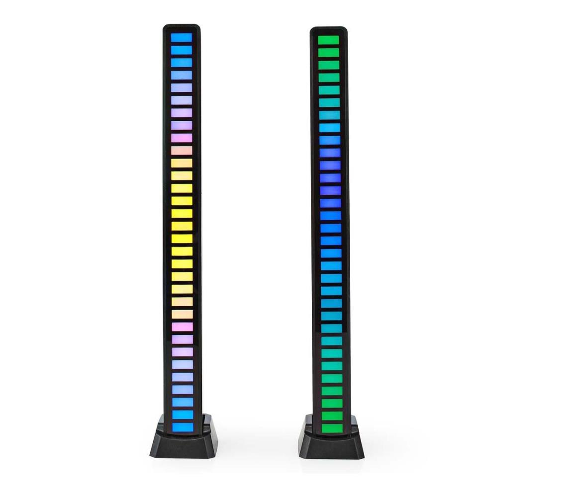   GALDP110BK - SADA 2x LED RGB Nabíjecí stolní lampa LED/250 mAh 