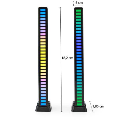 SADA 2x LED RGB Nabíjecí stolní lampa LED/250 mAh