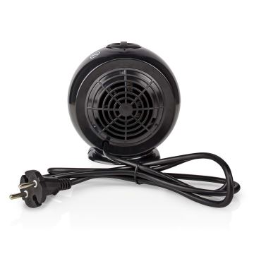 Ventilátor s keramickým topným tělesem 500W/230V černá