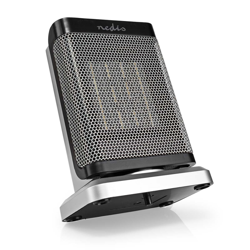 Ventilátor s keramickým topným tělesem 1000/1500W/230V stříbrná