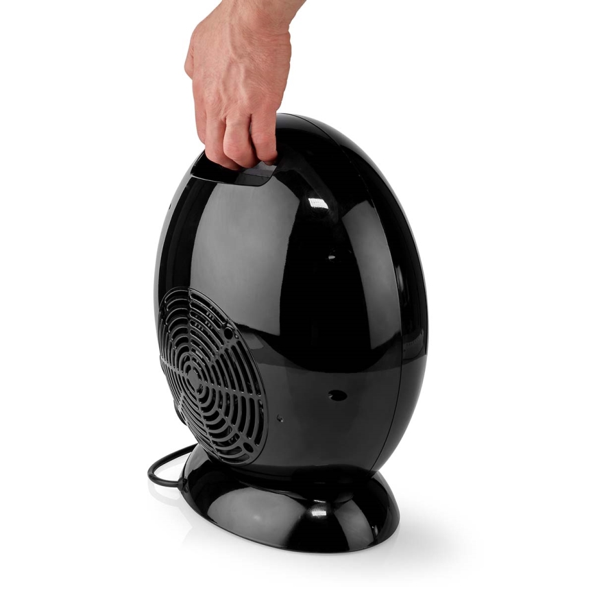 Ventilátor s keramickým topným tělesem 1000/1500W/230V černá