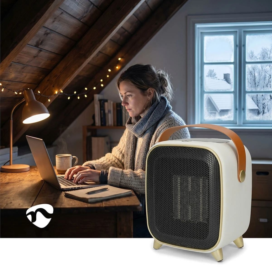 Ventilátor s topným tělesem a LED displejem 900/1200W/230V
