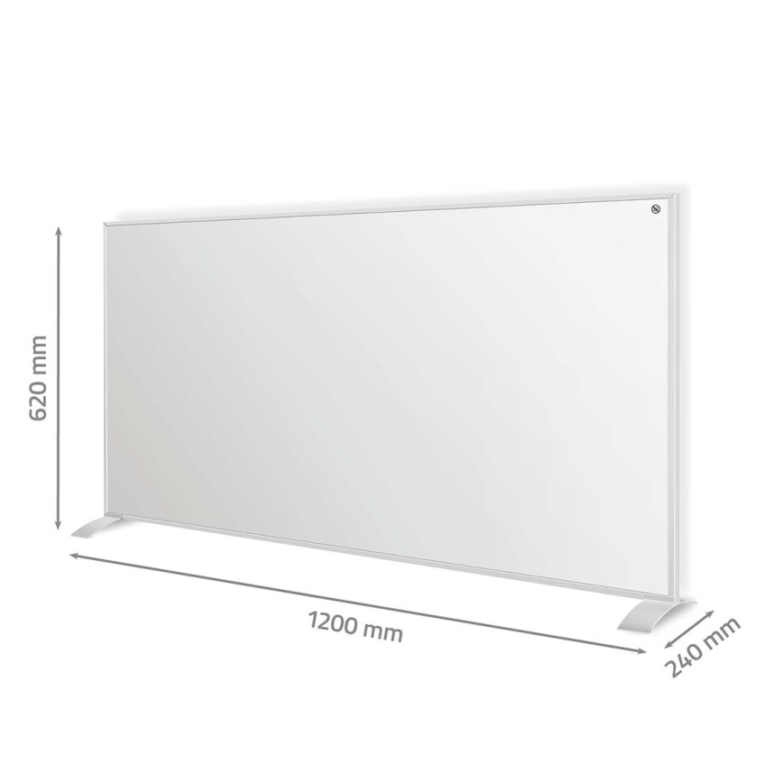 Infračervený topný panel 700W/230V 120x62 cm IP44 Wi-Fi Tuya + dálkové ovládání
