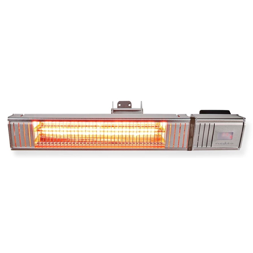 Venkovní elektrické topné těleso 2000W/230V IP65 + dálkové ovládání.