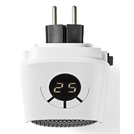 Topné těleso do zásuvky s termostatem a LCD displejem 400W/230V