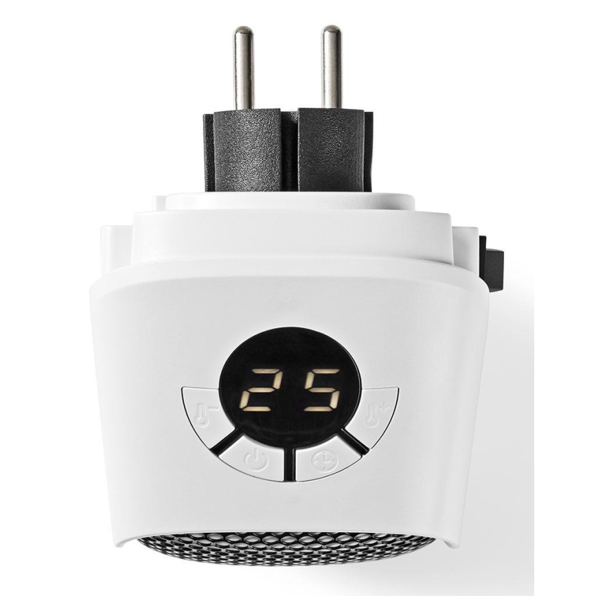 Topné těleso do zásuvky s termostatem a LCD displejem 400W/230V