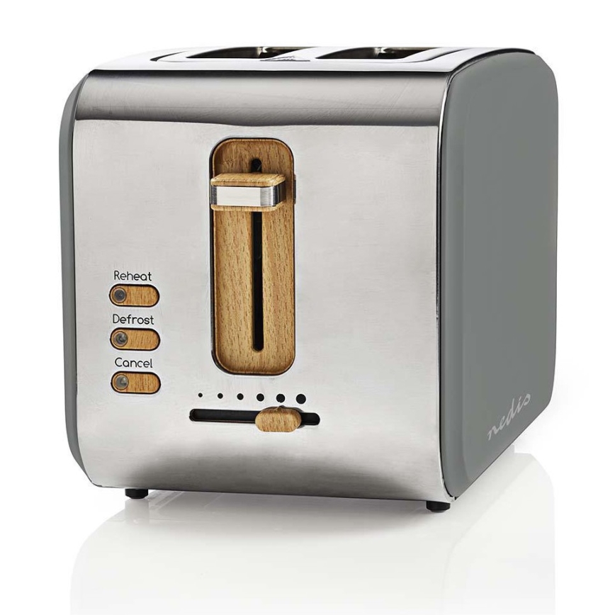 Topinkovač s dvěma otvory 900W/230V šedá