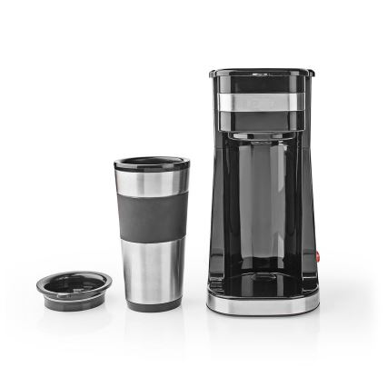 Kávovar na jeden hrnek 0,4 l s cestovním hrnkem
