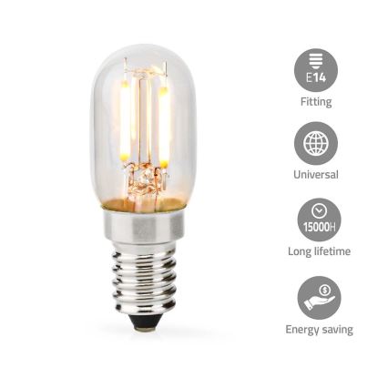 LED Žárovka do digestoře T25 E14/2W/230V 2700K