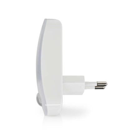 LED Orientační svítidlo se senzorem pohybu a soumraku do zásuvky LED/0,55W/230V bílá