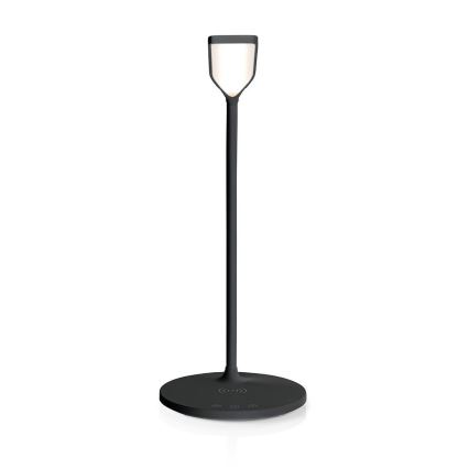 LED Stmívatelná stolní lampa s bezdrátovým nabíjením LED/10W/230V černá