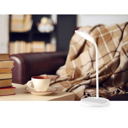LED Stmívatelná dotyková flexibilní stolní lampa s 15W bezdrátovým nabíjením Qi LED/5,5W/230V 2700-6500K bílá