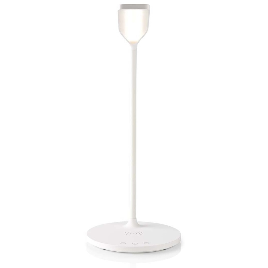LED Stmívatelná dotyková flexibilní stolní lampa s 15W bezdrátovým nabíjením Qi LED/5,5W/230V 2700-6500K bílá