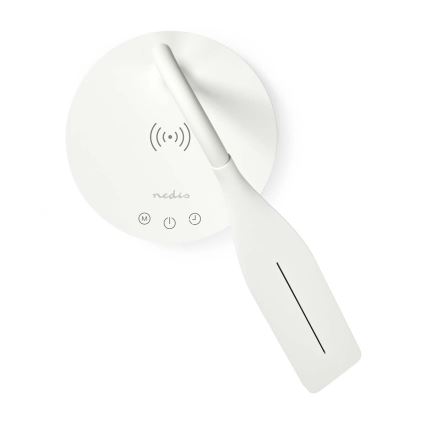 LED Stmívatelná dotyková flexibilní stolní lampa s 15W bezdrátovým nabíjením Qi LED/5,5W/230V 2700-6500K bílá