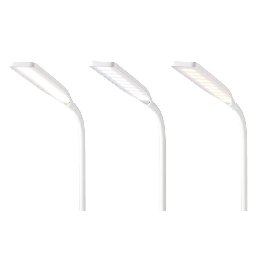 LED Stmívatelná dotyková flexibilní stolní lampa s 15W bezdrátovým nabíjením Qi LED/5,5W/230V 2700-6500K bílá