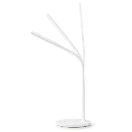 LED Stmívatelná dotyková flexibilní stolní lampa s 15W bezdrátovým nabíjením Qi LED/5,5W/230V 2700-6500K bílá