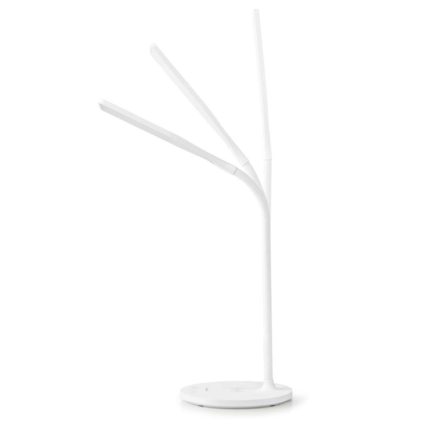 LED Stmívatelná dotyková flexibilní stolní lampa s 15W bezdrátovým nabíjením Qi LED/5,5W/230V 2700-6500K bílá