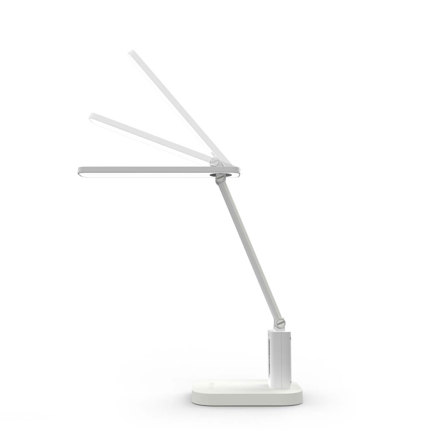LED Stmívatelná nabíjecí dotyková stolní lampa s displejem LED/7,5W/1200 mAh 3000/4000/5700K CRI 90 bílá