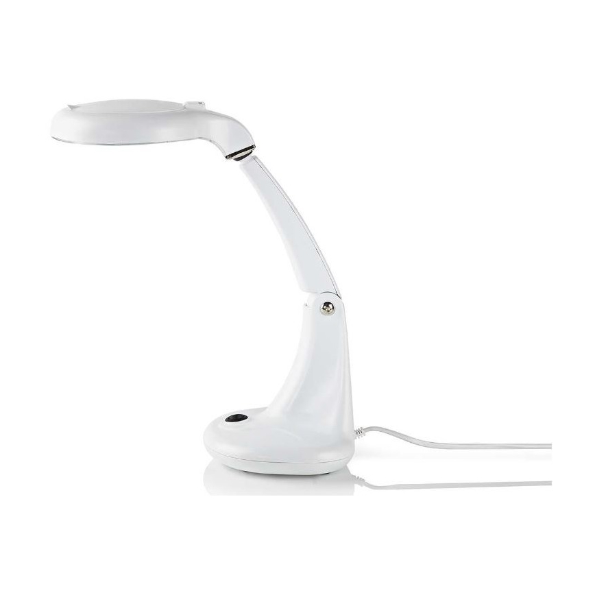 Stolní lampa s lupou T4/12W/230V 6500K