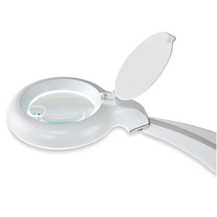 Stolní lampa s lupou T4/12W/230V 6500K
