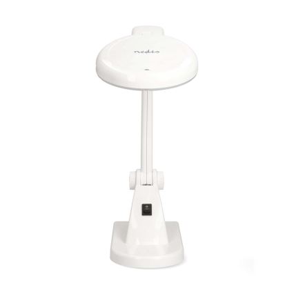 LED Stolní lampa s lupou LED/6W/230V bílá