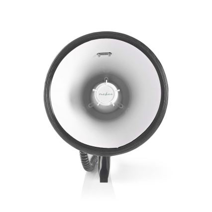 Megafon s externím mikrofonem USB 25W/8xC bílá/černá