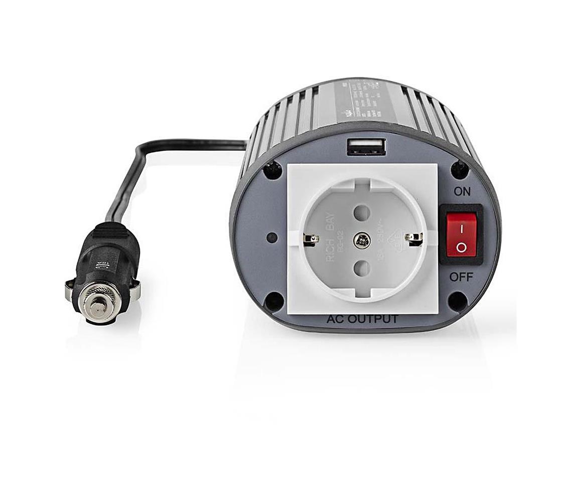 Nedis Nedis PIMS15012 - Měnič napětí 150W/12/230V + USB NE0590