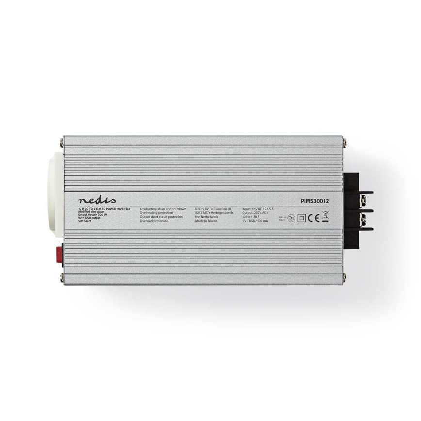 Měnič napětí 300W/12/230V + USB