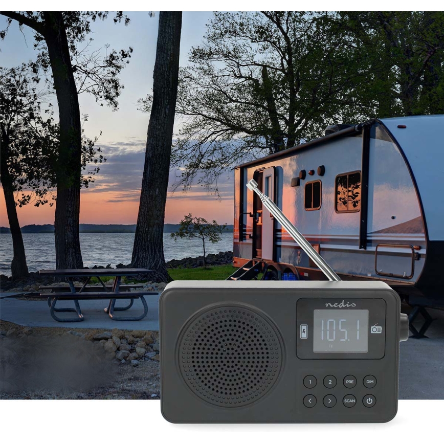 FM rádio 2W/5V 1900 mAh