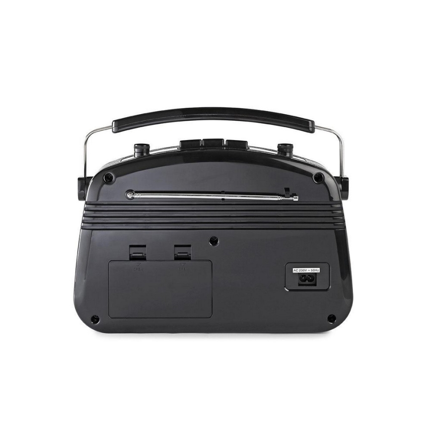 FM Rádio 4,5W/230V černá