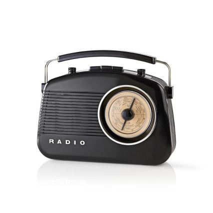 FM Rádio 4,5W/230V černá