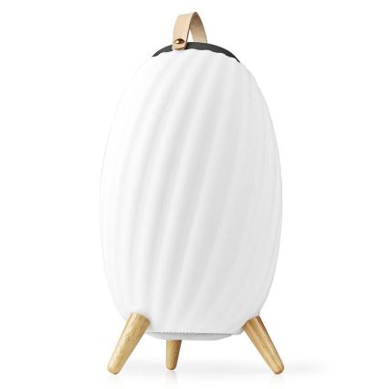 LED RGB Nabíjecí stolní lampa s reproduktorem 60W/2200 mAh IPX5