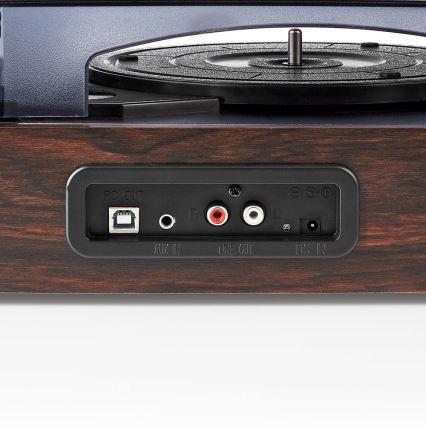 Gramofon s počítačovým převodem 2x9W + kryt proti prachu