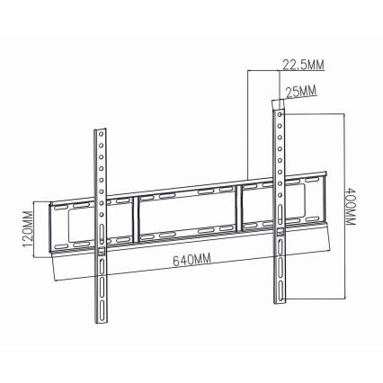 Nástěnný držák pro TV 37-70” max. 35 kg