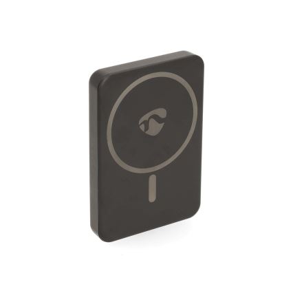 Power Bank 2v1 magnetická s bezdrátovým nabíjením MagSafe 5000 mAh černá