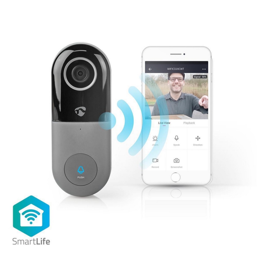 Smart domovní zvonek s kamerou 24V/HD 720p IP53