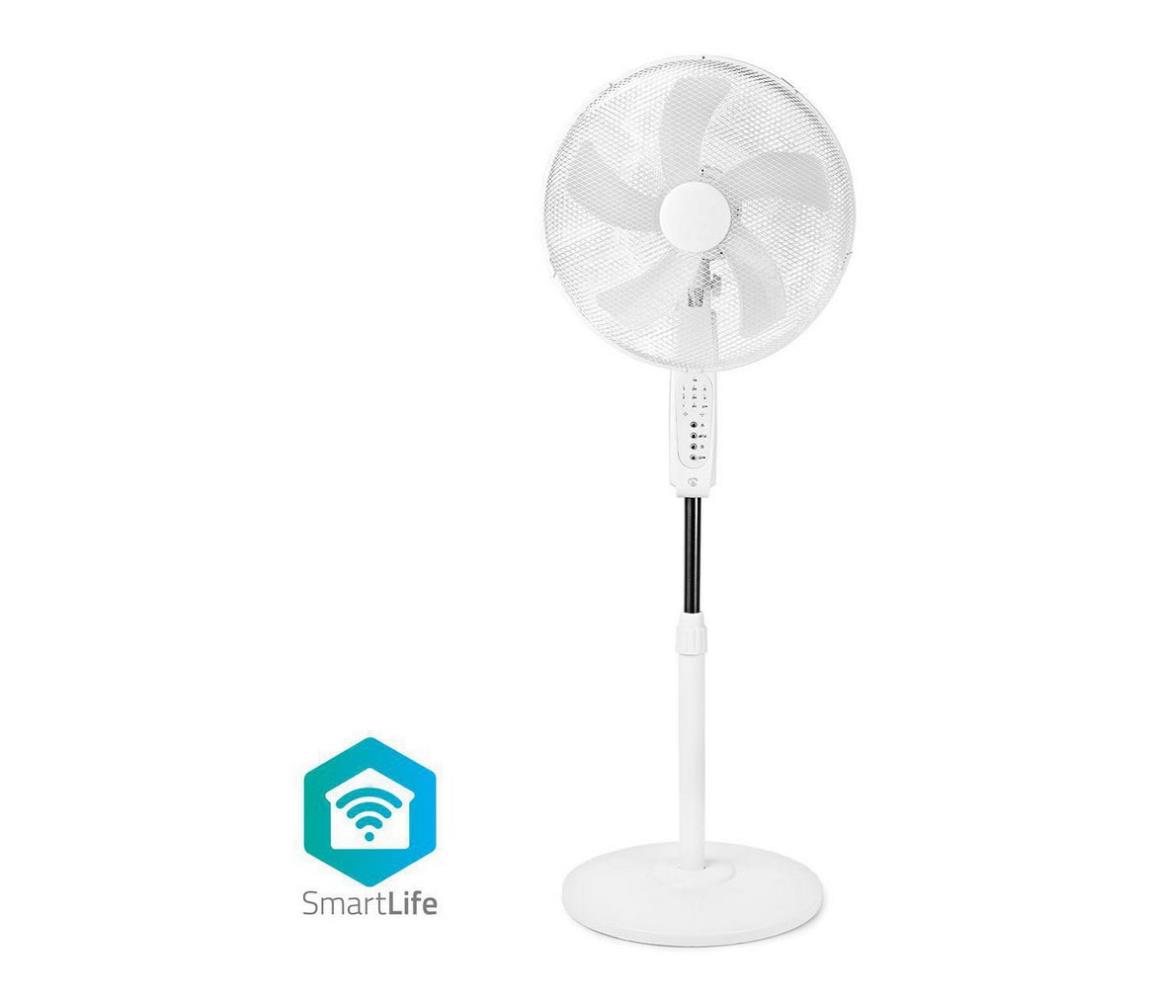 Nedis Nedis Wi-FiFN10CWT - Stojanový ventilátor 60W/230V Wi-Fi bílá NE0346