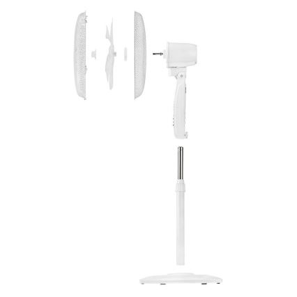 Stojanový ventilátor 60W/230V Wi-Fi bílá