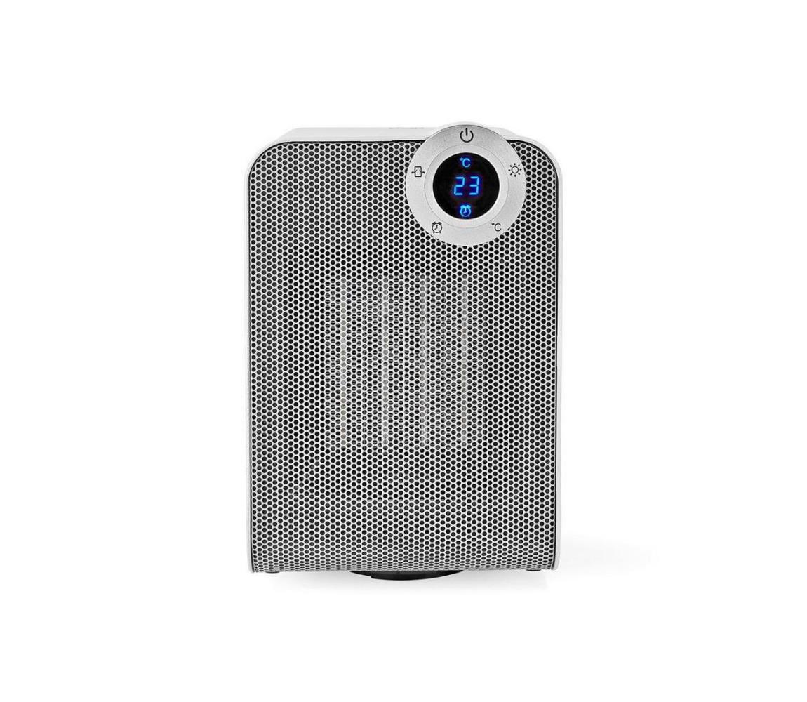 Nedis Nedis Wi-FiFNH20CWT − Ventilátor s topným tělesem a termostatem 1800W/230V Wi-Fi NE0078