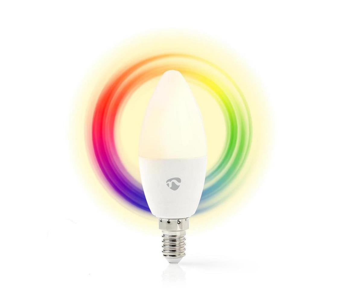 Nedis Nedis Wi-FiLC10WTE14 − LED RGB Stmívatelná chytrá žárovka E14/4,5W/230V 2700K NE0053