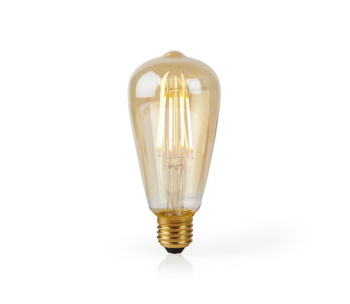 Nedis Nedis Wi-FiLF10GDST64 − LED Stmívatelná chytrá žárovka VINTAGE ST64 E27/5W/230V NE0045