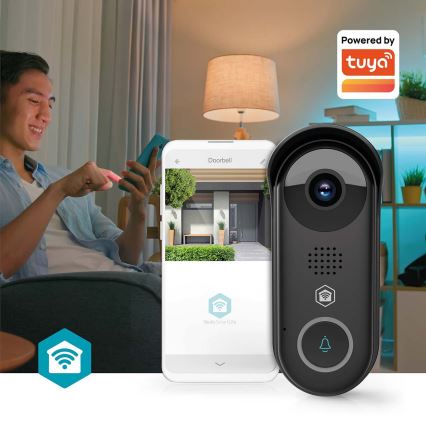 Chytrý videozvonek se senzorem pohybu SmartLife 5V Full HD 1080p IP54 Wi-Fi Tuya