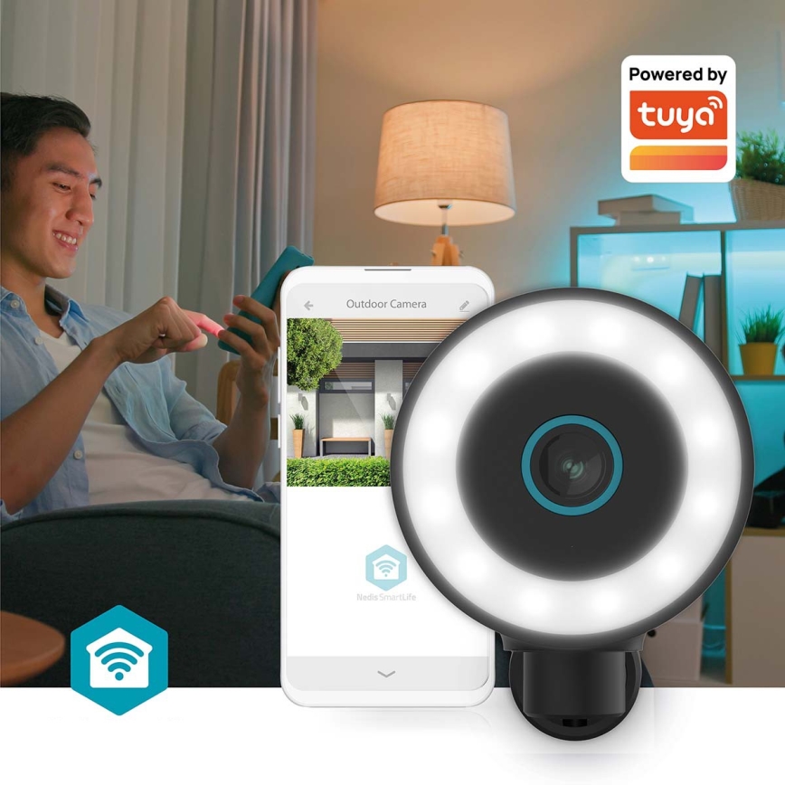 Chytrá venkovní kamera SmartLife 5V 4K 8MP 3840x2160p IP65 Wi-Fi Tuya