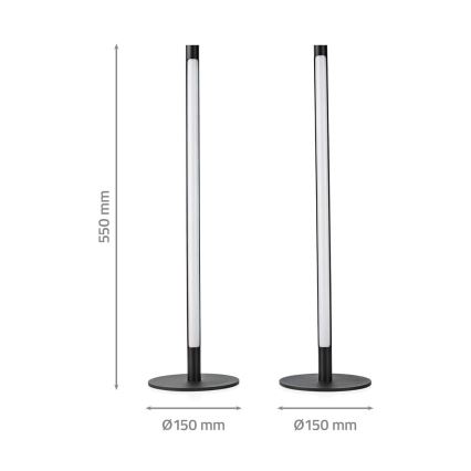 SADA 2x LED RGBIC Stmívatelná stolní lampa SmartLife LED/36W/230V 55 cm 2700-6500K Wi-Fi Tuya + dálkové ovládání