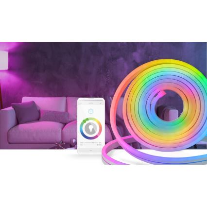 LED RGB Stmívatelný venkovní pásek SmartLife 6m LED/32W/230V Wi-Fi IP65 + dálkové ovládání