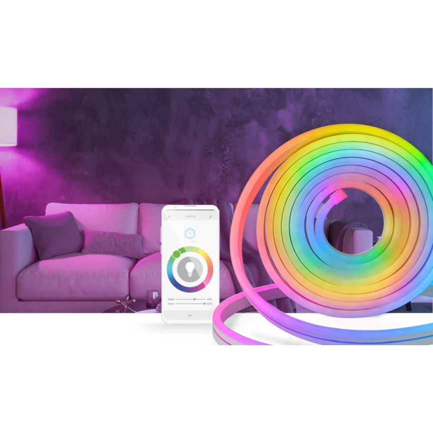 LED RGB Stmívatelný venkovní pásek SmartLife 6m LED/32W/230V Wi-Fi IP65 + dálkové ovládání