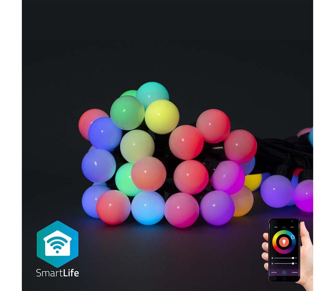 SmartLife Dekorativní LED Party Lights Wi-Fi RGB 48 LED\'s 10.8 m Android™ / IOS (WIFILP02C48) WIFILP02C48