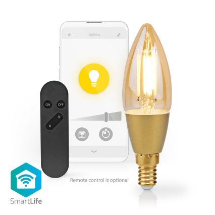 LED Stmívatelná žárovka Smartlife E14/4,9W/230V 1800-3000K Wi-Fi Tuya